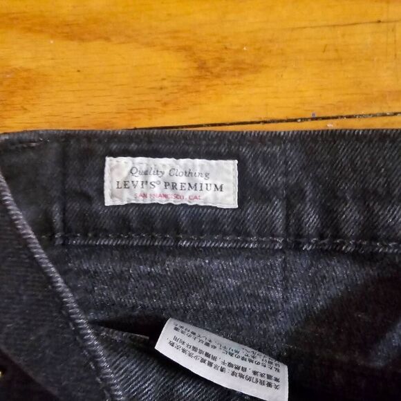 Levi's 502 x Justin Timberlake Premium Slim Black Jeans 29x32 - Picture 7 of 10